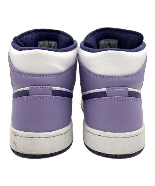 NIKE（ナイキ）NIKE (ナイキ) AIR JORDAN1 MID ホワイト×パープル サイズ:US：12の古着・服飾アイテム