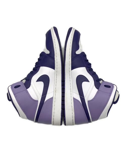 NIKE（ナイキ）NIKE (ナイキ) AIR JORDAN1 MID ホワイト×パープル サイズ:US：12の古着・服飾アイテム