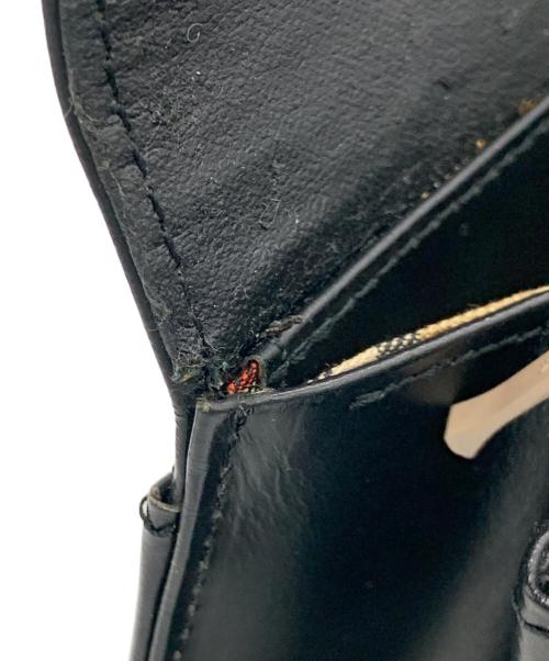 BURBERRY（バーバリー）BURBERRY (バーバリー) ハンドバッグ ブラック×ブラウンの古着・服飾アイテム