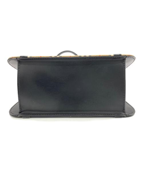 BURBERRY（バーバリー）BURBERRY (バーバリー) ハンドバッグ ブラック×ブラウンの古着・服飾アイテム