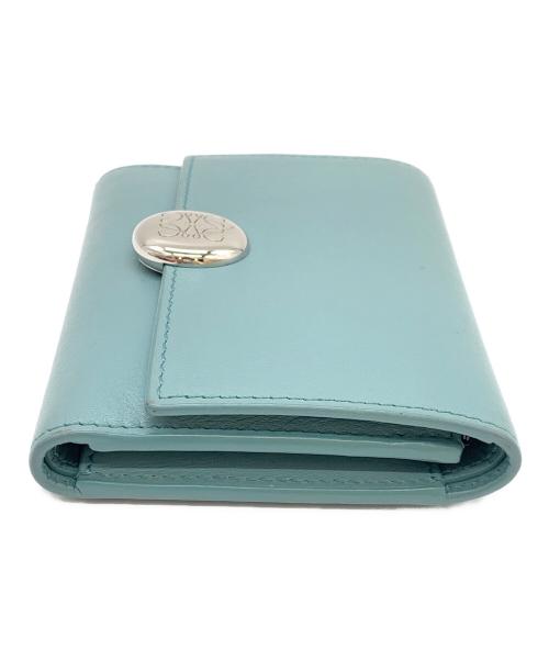 LOEWE（ロエベ）LOEWE (ロエベ) 3つ折り財布 ブルーの古着・服飾アイテム