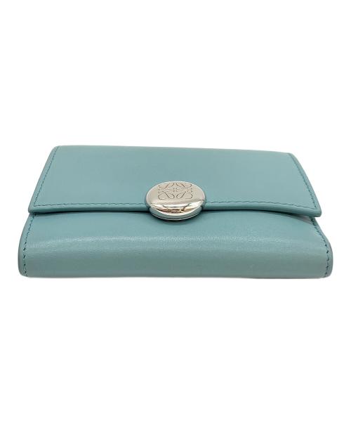 LOEWE（ロエベ）LOEWE (ロエベ) 3つ折り財布 ブルーの古着・服飾アイテム