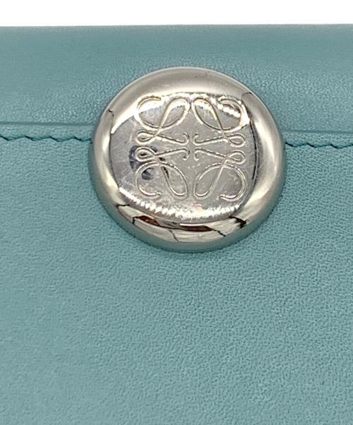 LOEWE（ロエベ）LOEWE (ロエベ) 3つ折り財布 ブルーの古着・服飾アイテム