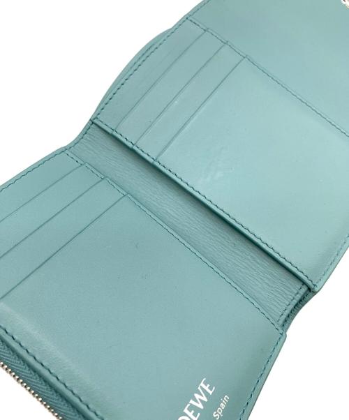 LOEWE（ロエベ）LOEWE (ロエベ) 3つ折り財布 ブルーの古着・服飾アイテム