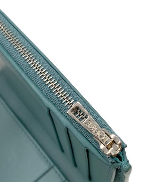 LOEWE（ロエベ）LOEWE (ロエベ) 3つ折り財布 ブルーの古着・服飾アイテム