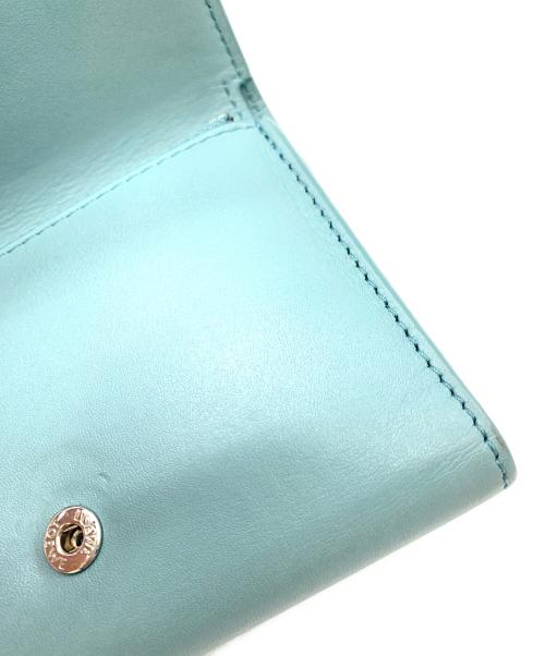 LOEWE（ロエベ）LOEWE (ロエベ) 3つ折り財布 ブルーの古着・服飾アイテム