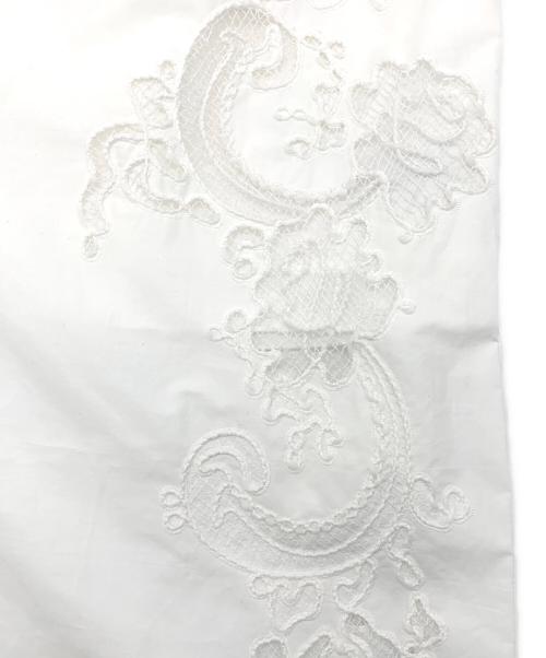 Adam et Rope（アダム エ ロペ）Adam et Rope (アダム エ ロペ) エンブロイダリーレースイージーパンツ ホワイト サイズ:36の古着・服飾アイテム