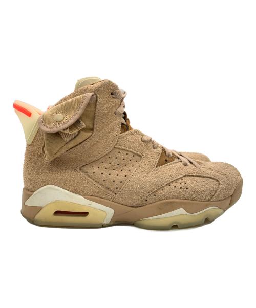 NIKE（ナイキ）NIKE (ナイキ) TRAVIS (トラビススコット) AIR JORDAN6 BRITISH KHAKI ブラウン サイズ:US：7.5の古着・服飾アイテム