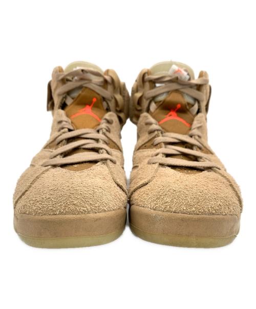 NIKE（ナイキ）NIKE (ナイキ) TRAVIS (トラビススコット) AIR JORDAN6 BRITISH KHAKI ブラウン サイズ:US：7.5の古着・服飾アイテム