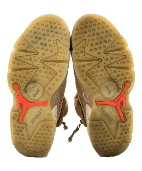 NIKE（ナイキ）NIKE (ナイキ) TRAVIS (トラビススコット) AIR JORDAN6 BRITISH KHAKI ブラウン サイズ:US：7.5の古着・服飾アイテム