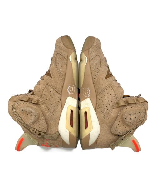 NIKE（ナイキ）NIKE (ナイキ) TRAVIS (トラビススコット) AIR JORDAN6 BRITISH KHAKI ブラウン サイズ:US：7.5の古着・服飾アイテム