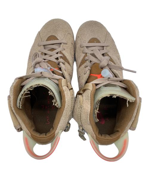 NIKE（ナイキ）NIKE (ナイキ) TRAVIS (トラビススコット) AIR JORDAN6 BRITISH KHAKI ブラウン サイズ:US：7.5の古着・服飾アイテム