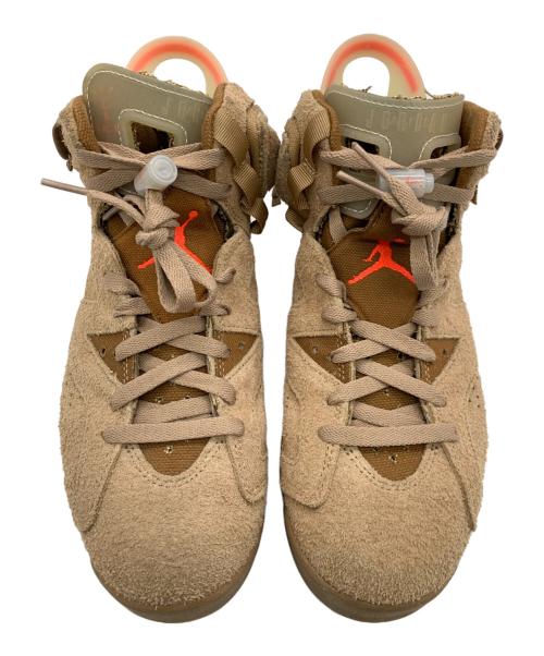 NIKE（ナイキ）NIKE (ナイキ) TRAVIS (トラビススコット) AIR JORDAN6 BRITISH KHAKI ブラウン サイズ:US：7.5の古着・服飾アイテム