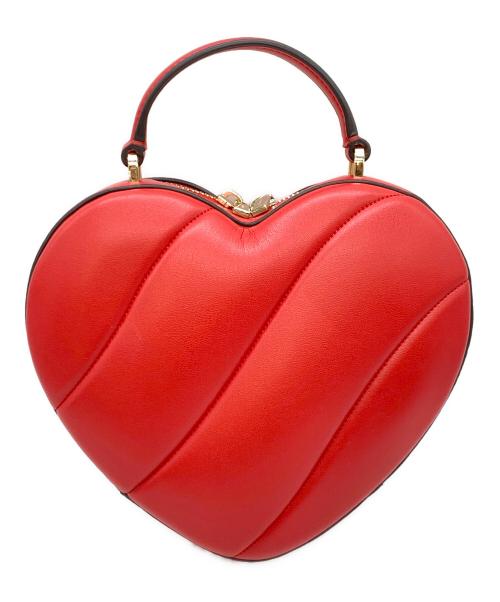 Kate Spade（ケイトスペード）Kate Spade (ケイトスペード) ハート型2WAYバッグ レッドの古着・服飾アイテム