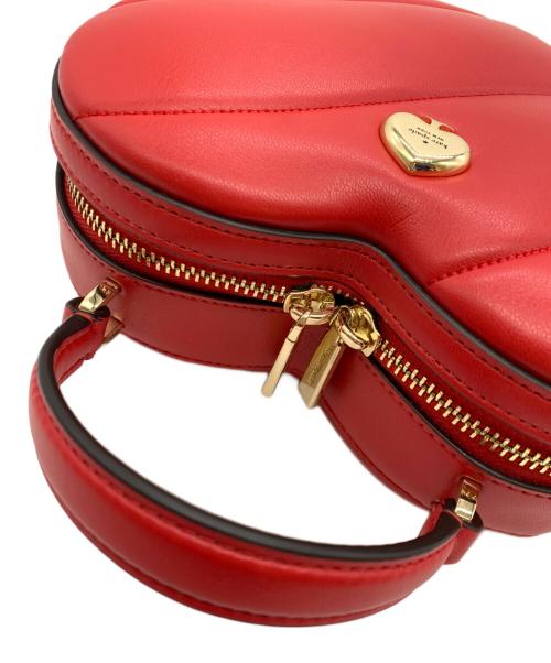 Kate Spade（ケイトスペード）Kate Spade (ケイトスペード) ハート型2WAYバッグ レッドの古着・服飾アイテム
