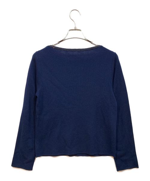 ANAYI（アナイ）ANAYI (アナイ) 薄手ニット ネイビー サイズ:38の古着・服飾アイテム