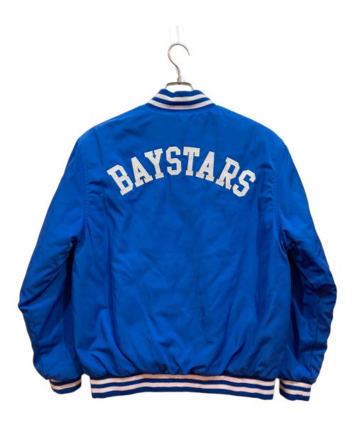 横浜DeNAベイスターズ（ヨコハマディーエヌエーベイスターズ）横浜DeNAベイスターズ (ヨコハマディーエヌエーベイスターズ) スタジアムジャンパー ブルー サイズ:Mの古着・服飾アイテム