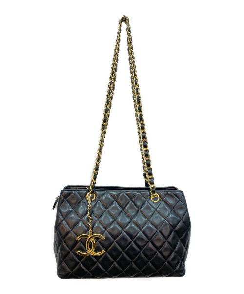 CHANEL（シャネル）CHANEL (シャネル) チェーンショルダーバッグ ブラックの古着・服飾アイテム
