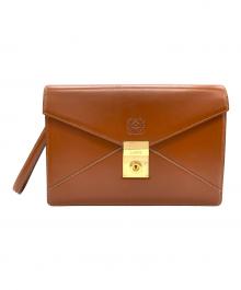 LOEWE（ロエベ）の古着「クラッチバッグ」｜ブラウン