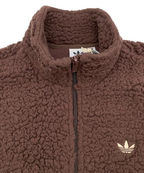 adidas（アディダス）adidas (アディダス) コーデュロイ フリースミックス ジャケット ブラウン サイズ:L 未使用品の古着・服飾アイテム