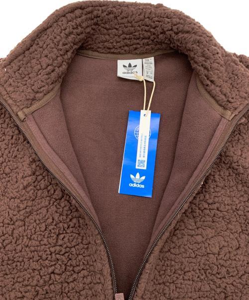 adidas（アディダス）adidas (アディダス) コーデュロイ フリースミックス ジャケット ブラウン サイズ:L 未使用品の古着・服飾アイテム