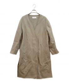 na.e（ナエ）の古着「ノーカラーコート」｜ベージュ