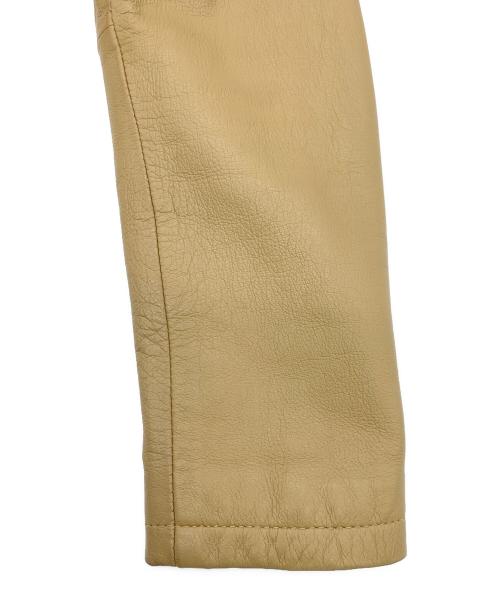 moussy（マウジー）moussy (マウジー) ダブルライダースジャケット ベージュ サイズ:FREEの古着・服飾アイテム