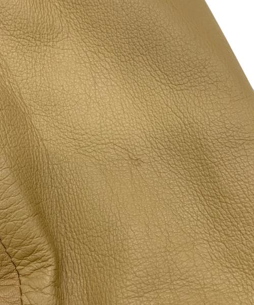 moussy（マウジー）moussy (マウジー) ダブルライダースジャケット ベージュ サイズ:FREEの古着・服飾アイテム