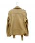 moussy (マウジー) ダブルライダースジャケット ベージュ サイズ:FREE：10000円