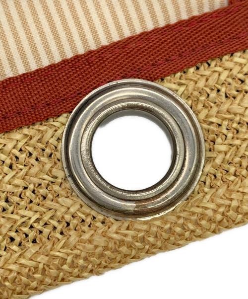 PORTER GIRL（ポーターガール）PORTER GIRL (ポーターガール) マルシェサックトートバッグ ベージュ×レッドの古着・服飾アイテム