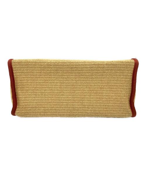 PORTER GIRL（ポーターガール）PORTER GIRL (ポーターガール) マルシェサックトートバッグ ベージュ×レッドの古着・服飾アイテム