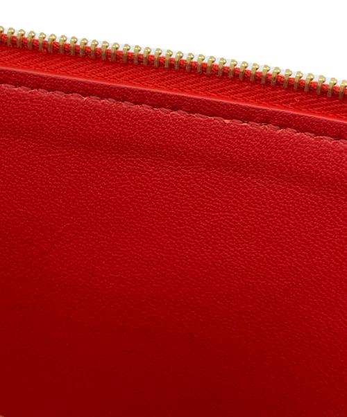 CELINE（セリーヌ）CELINE (セリーヌ) クラッチバッグ レッド×ネイビーの古着・服飾アイテム