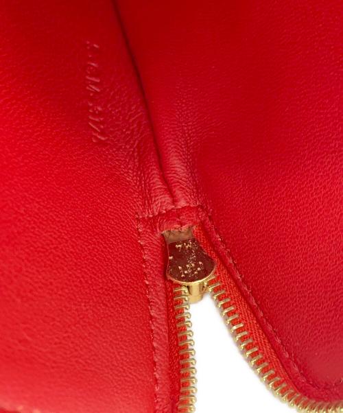 CELINE（セリーヌ）CELINE (セリーヌ) クラッチバッグ レッド×ネイビーの古着・服飾アイテム