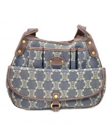 CELINE（セリーヌ）の古着「ショルダーバッグ」｜ブラウン×インディゴ