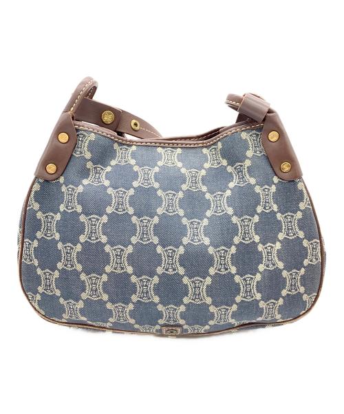 CELINE（セリーヌ）CELINE (セリーヌ) ショルダーバッグ ブラウン×インディゴの古着・服飾アイテム