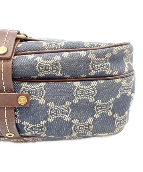 CELINE（セリーヌ）CELINE (セリーヌ) ショルダーバッグ ブラウン×インディゴの古着・服飾アイテム