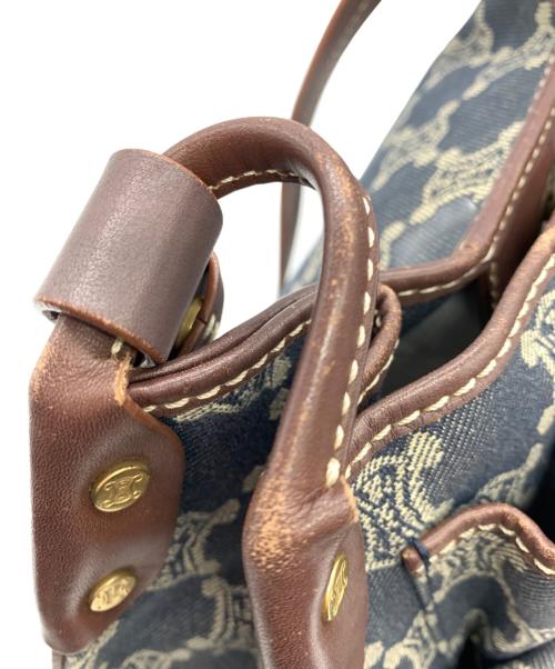CELINE（セリーヌ）CELINE (セリーヌ) ショルダーバッグ ブラウン×インディゴの古着・服飾アイテム