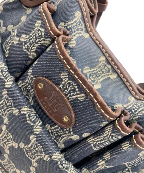 CELINE（セリーヌ）CELINE (セリーヌ) ショルダーバッグ ブラウン×インディゴの古着・服飾アイテム