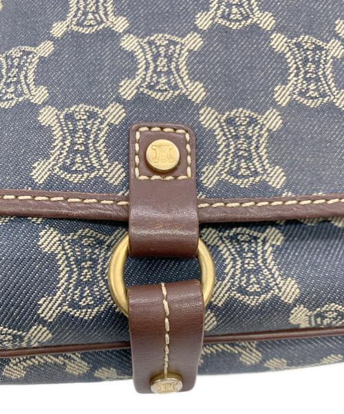 CELINE（セリーヌ）CELINE (セリーヌ) ショルダーバッグ ブラウン×インディゴの古着・服飾アイテム