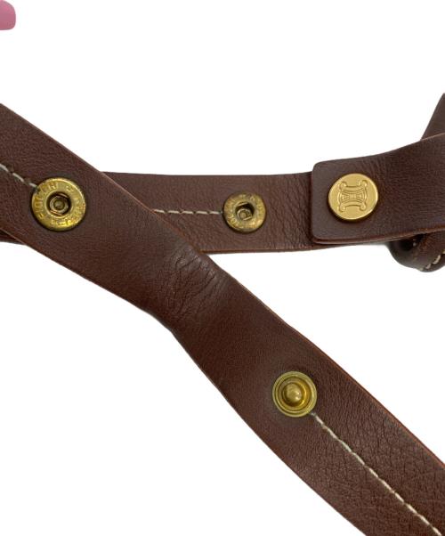 CELINE（セリーヌ）CELINE (セリーヌ) ショルダーバッグ ブラウン×インディゴの古着・服飾アイテム