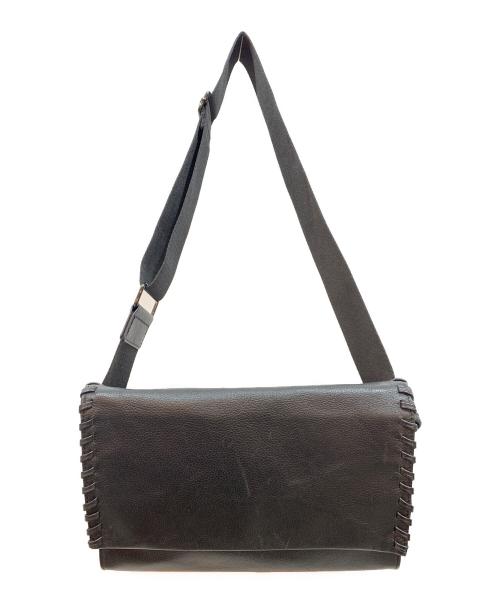 EAR（イア）EAR (イア) ワイドテープショルダーバッグ ブラックの古着・服飾アイテム