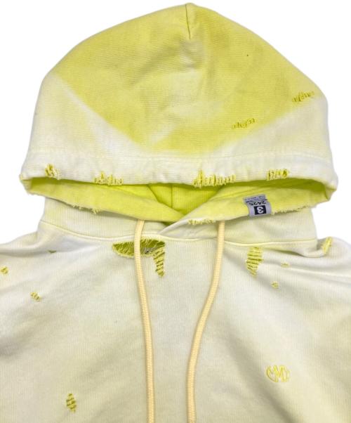Maison MIHARA YASUHIRO（メゾン ミハラ ヤスヒロ）Maison MIHARA YASUHIRO (メゾン ミハラ ヤスヒロ) プルオーバーパーカー 黄緑 サイズ:48の古着・服飾アイテム