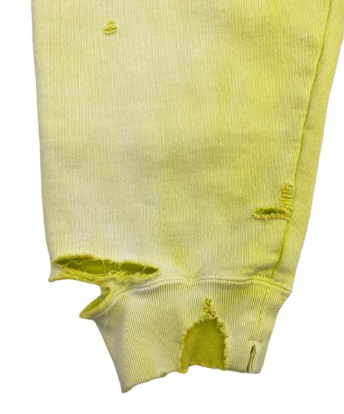 Maison MIHARA YASUHIRO（メゾン ミハラ ヤスヒロ）Maison MIHARA YASUHIRO (メゾン ミハラ ヤスヒロ) プルオーバーパーカー 黄緑 サイズ:48の古着・服飾アイテム