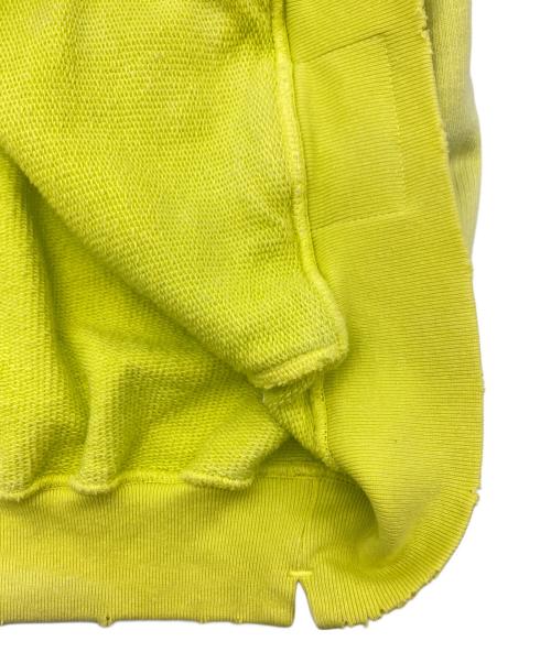 Maison MIHARA YASUHIRO（メゾン ミハラ ヤスヒロ）Maison MIHARA YASUHIRO (メゾン ミハラ ヤスヒロ) プルオーバーパーカー 黄緑 サイズ:48の古着・服飾アイテム