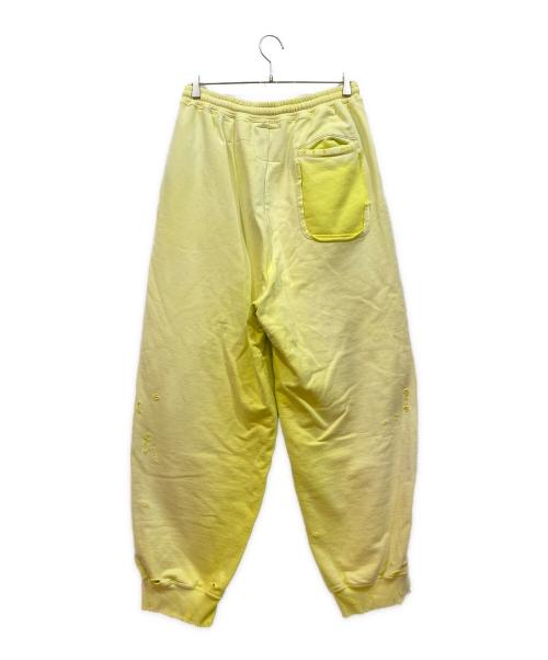 Maison MIHARA YASUHIRO（メゾン ミハラ ヤスヒロ）Maison MIHARA YASUHIRO (メゾン ミハラ ヤスヒロ) スウェットパンツ 黄緑 サイズ:46の古着・服飾アイテム