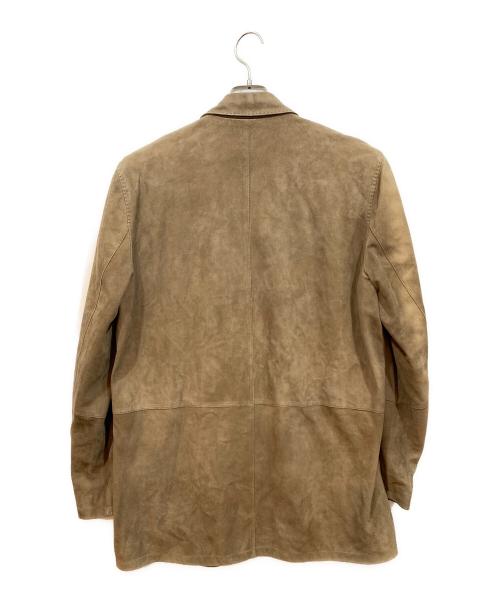 ERMENEGILDO ZEGNA（エルメネジルド・ゼニア）ERMENEGILDO ZEGNA (エルメネジルド・ゼニア) シャツジャケット ブラウン サイズ:Sの古着・服飾アイテム