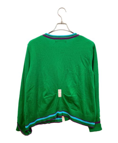 OLLEBOREBLA（アルベロベロ）OLLEBOREBLA (アルベロベロ) 薄手カーディガン グリーン サイズ:表記なしの古着・服飾アイテム