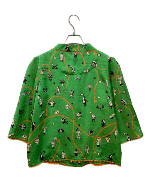 OLLEBOREBLA（アルベロベロ）OLLEBOREBLA (アルベロベロ) 長袖ブラウス グリーン サイズ:表記なしの古着・服飾アイテム