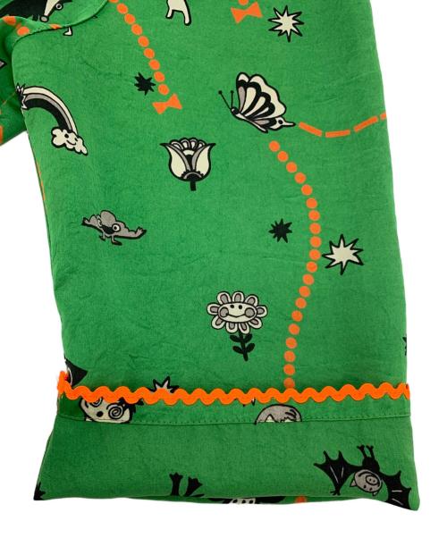 OLLEBOREBLA（アルベロベロ）OLLEBOREBLA (アルベロベロ) 長袖ブラウス グリーン サイズ:表記なしの古着・服飾アイテム