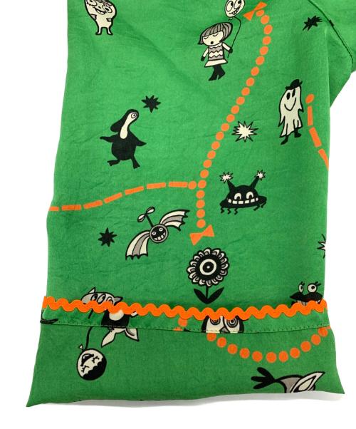 OLLEBOREBLA（アルベロベロ）OLLEBOREBLA (アルベロベロ) 長袖ブラウス グリーン サイズ:表記なしの古着・服飾アイテム